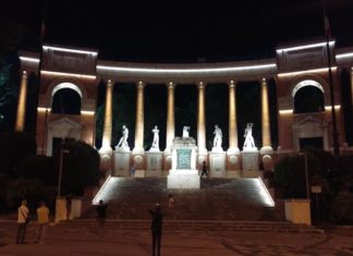 Macerata, cerimonia di inaugurazione per la nuova illuminazione del Monumento ai Caduti
