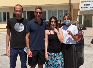 Billy Costacurta e Martina Colombari alla Scuola Paritaria LO.VI.S.S. di Ripatransone