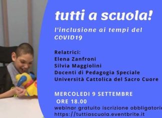 Michelepertutti, webinar gratuito per affrontare il rientro a scuola dei bambini con disabilità