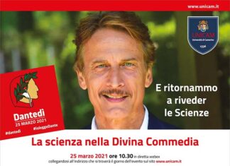 Unicam celebra il Dantedì con l’attore Cesare Bocci alla scoperta della scienza nella Divina Commedia