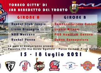 Torneo di Basket Città di San Benedetto del Tronto, al via giovedì 15 luglio