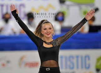 Pattinaggio artistico, la lamense Aurora Sclocchini 11° e 12° posto ai Campionati Europei