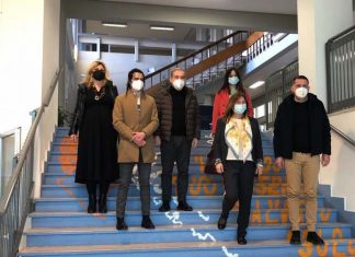 Il Presidente Loggi e il Sindaco Spazzafumo in visita al Liceo Rosetti