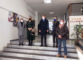 Il presidente Loggi in visita al Liceo Classico “Stabili-Trebbiani” di Ascoli