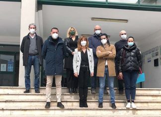 Grottammare, il presidente Loggi in visita al “Fazzini-Mercatini” con i consiglieri Novelli e Barlocci