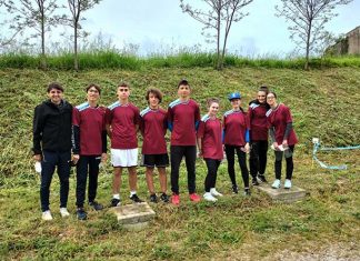 Il team femminile del Liceo Rosetti alla finale nazionale di Orienteering