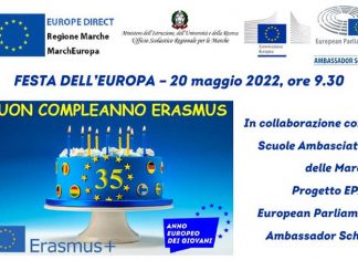La Regione Marche celebra la Festa dell’Europa e i 35 anni dell’Erasmus