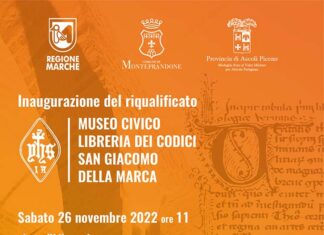 Monteprandone, il 26 novembre riapre il Museo Civico Libreria dei Codici di San Giacomo della Marca