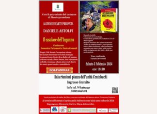 Alchimie d’Arte, lo scrittore Daniele Astolfi presenta “Il casolare dell’inganno” a Centobuchi
