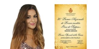 Concorso Letterario “Ossi di Seppia”, Annarita Di Paolo premiata come “Miglior Scrittrice della Regione Abruzzo”