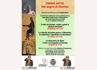“Nel segno di Dioniso”, spazio culturale di Omnia Artis al Museo Barbella di Chieti