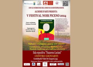 Festival Noir Piceno, inaugurazione a Centobuchi con “Rose di Capodanno” di Caterina Falconi