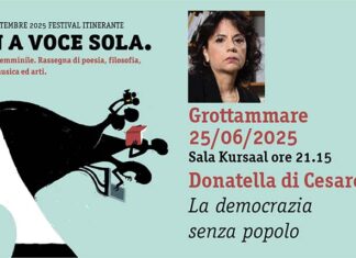 “Non a voce sola”, appuntamento con Donatella Di Cesare a Grottammare