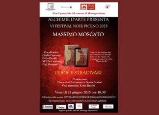 Festival Noir Piceno, è la volta di Massimo Moscato con “Codice Stradivari” al GiovArti di Centobuchi