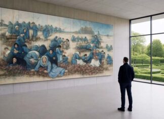 Ritrovato un murale perduto di Mario Lupo: il video diventa virale. Nasce l’idea della collocazione al Ballarin