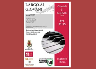 “Largo ai Giovani”, i pianisti Paolo Prado e Alberto Roselli in concerto a Ripatransone