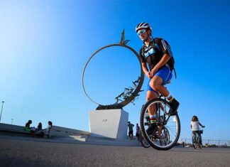 Da Monteprandone alla Slovenia su un monociclo, l’originale impresa dell’atleta monteprandonese Giosuè Neve