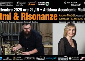 “Ritmi & Risonanze” all’Accademia Malibran di Altidona con Angelo Maggi e Antonella Palmisano