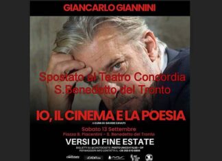 “Io, il Cinema e la Poesia”: Giancarlo Giannini in scena il 13 settembre al Concordia di San Benedetto