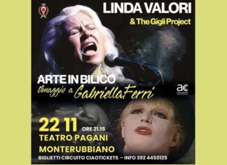 “Arte in Bilico” con Linda Valori & The Gigli Project: omaggio a Gabriella Ferri al Pagani di Monterubbiano