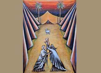 Un’opera di Donato Gentili per la locandina del Presepe Vivente di Grottammare