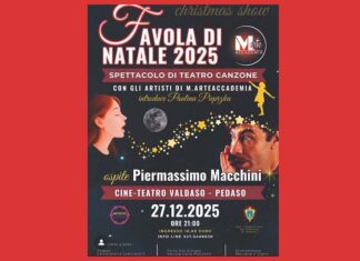 Pedaso, il teatro canzone protagonista al Christmas Show. Ospite d’onore Piero Massimo Macchini
