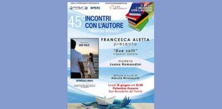 Incontri con l’autore, si apre la 45esima edizione con Francesca Aletta e il romanzo “Due volti”