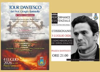 A Cossignano il “Weekend della Cultura”: due serate tra storia, filosofia, teatro e letteratura