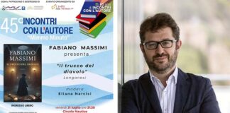 Incontri con l’autore, Fabiano Massimi presenta “Il trucco del diavolo” al Circolo Nautico di San Benedetto