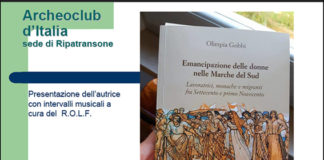Archeoclub, l’emancipazione delle donne nelle Marche del Sud in una conferenza di Olimpia Gobbi