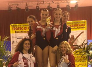 Campionato regionale di ginnastica, la Mamoti sale sul gradino più alto del podio