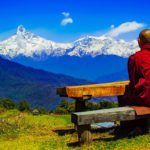 Monaco Buddhista in Himalaya bis