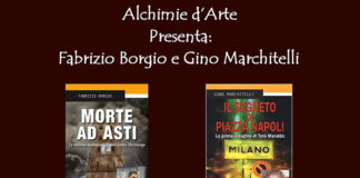 Serata “thriller” per Alchimie d’Arte con i libri di Fabrizio Borgio e Gino Marchitelli
