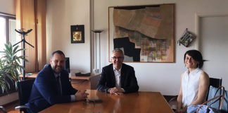 La ricercatrice sambenedettese Martina Capriotti ricevuta in Regione da Ceriscioli e Urbinati