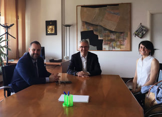 La ricercatrice sambenedettese Martina Capriotti ricevuta in Regione da Ceriscioli e Urbinati