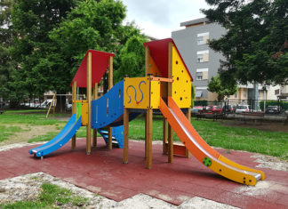 Ascoli, attivi i nuovi giochi al parco di via Vittorio Emanuele Orlando