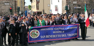 Il Comune di San Benedetto presente al XXIV Raduno Nazionale dei Carabinieri