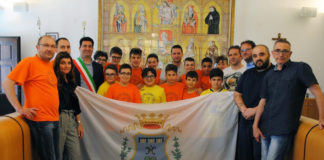 Il sindaco Stracci riceve in Comune i ragazzi dell’Hc Monteprandone Under 13