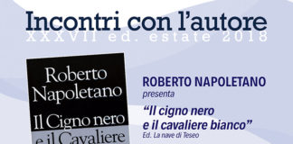 Autori, Napoletano presenta “Il Cigno Nero e il Cavaliere bianco” in Piazza Sacconi