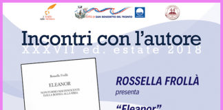 Incontri con l’autore, Rossella Frollà presenta “Eleanor” al Circolo Nautico