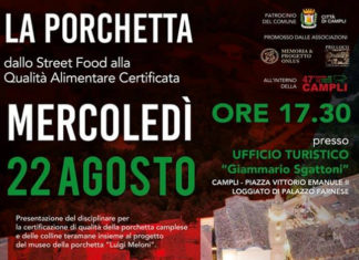 Campli, un convegno sulla qualità certificata della porchetta italica