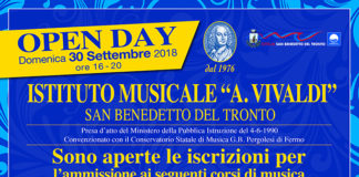 Open day all’Istituzione Musicale “Antonio Vivaldi”, domenica 30 settembre dalle ore 16 alle 20