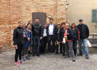 Monteprandone, turisti americani visitano l’antico borgo medioevale