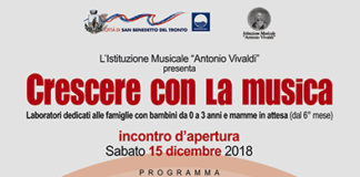 “Crescere con la Musica”, al via i laboratori dell’Istituto Vivaldi per bambini e mamme in attesa