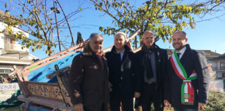 Colli del Tronto, posizionato un antico carro agricolo nella rotatoria di via Salaria