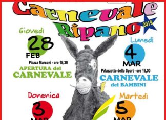 Re Carnevale arriva a Ripatransone, tante le iniziative in programma