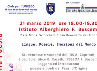 Giornata Mondiale della Poesia, l’Unesco di San Benedetto riunisce gli studenti all’Istituto Alberghiero
