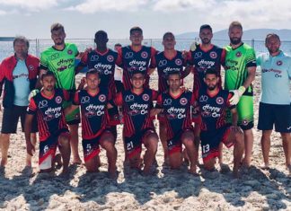 Beach soccer, l’Happy Car Samb parte col botto e si qualifica ai quarti di finale