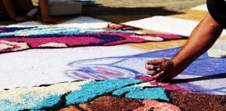 Montefiore dell’Aso, l’arte effimera dell’Infiorata prende vita con il Corpus Domini