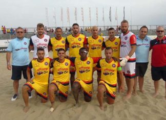 Beach soccer, l’Happy Car Samb segna 10 gol all’esordio e batte Catanzaro